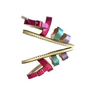 So Grayce Multi‎ Color Sandals Girls  2 NWT